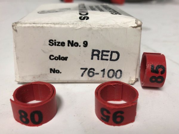 Bandettes-Size-9-Poultry-Numbered-RED-Spring-Clip-Celluloid-Leg-Bands-25Piece-114263673830-3