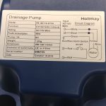 Holimay Drainage pump PE-60116-DY3A - Condensate Removal 55W , 6m pump lift