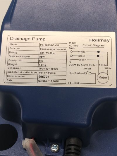 Holimay-Drainage-pump-PE-60116-DY3A-Condensate-Removal-55W-6m-pump-lift-114830095940-2