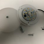 Surface Mount RV 12V 3W Light Fixture 325 with 12 LEDs WITH COVER 114609503780