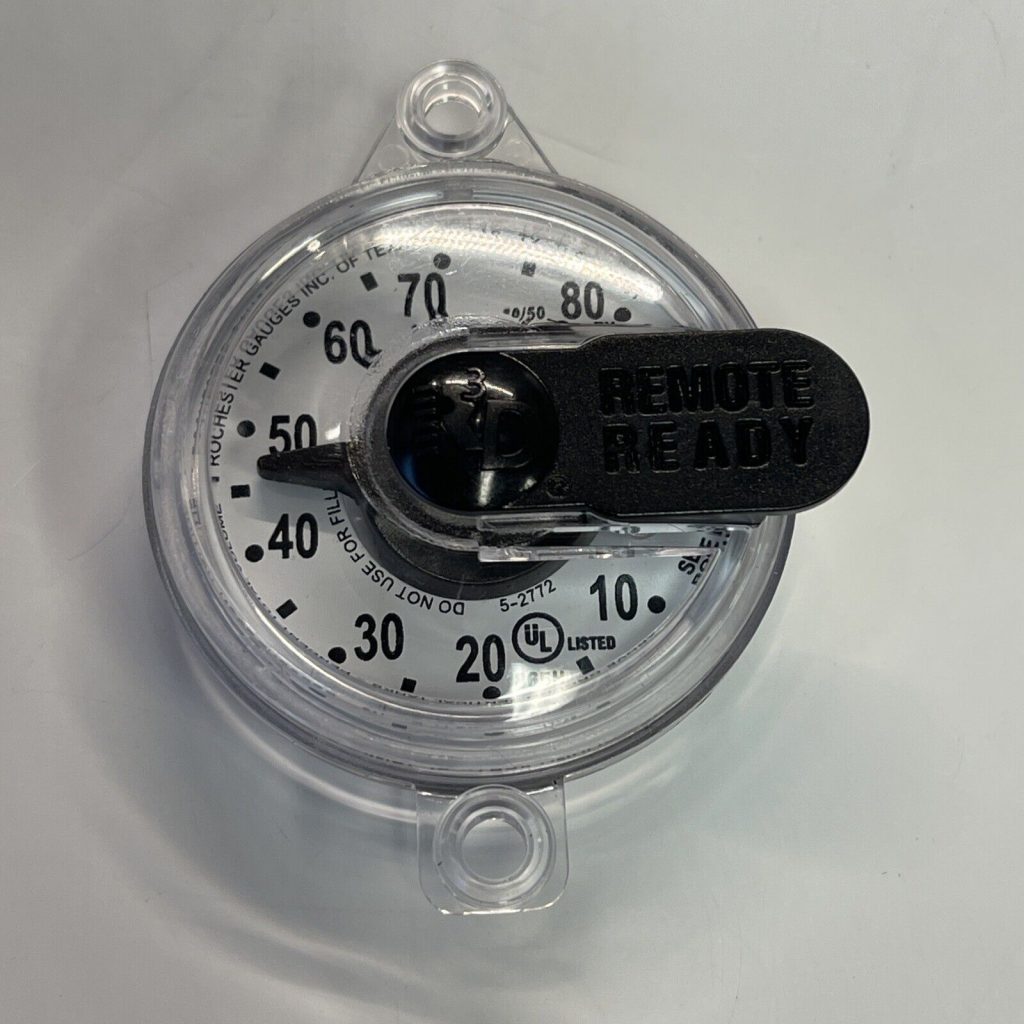 5909S02772 Screw In Propane Tank Sight Gauge Dial Fuel Remote Ready