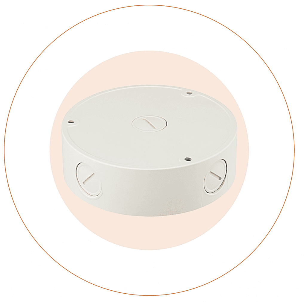 Camera Back Box SBV136B , Waterproof, 5.35" Diameter x 1.57" Height