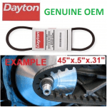 Dayton-6L236G-V-Belt-AX43-12-x-45-cogged-High-power-GENUINE-OEM-114786816881