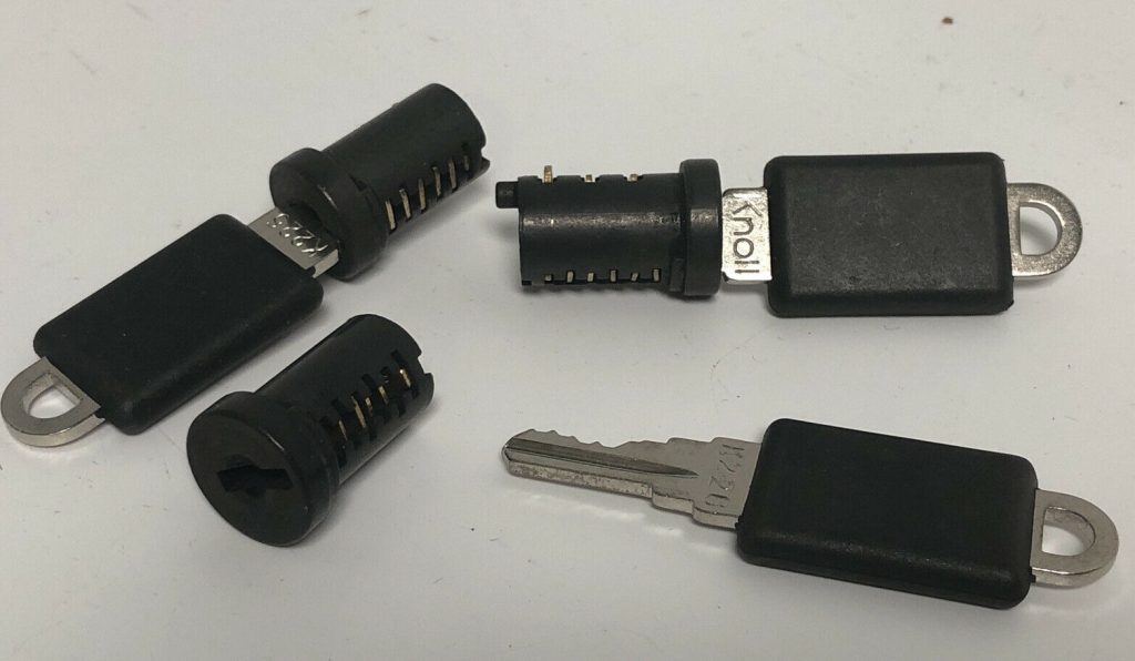 Knoll K1 , range from K200 > K250 Series Code Keys with Lock cores, 3/sets