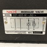 OCP-G03-W1-J50 NACHI Hydraulic Modular Pilot Operated Check Valve