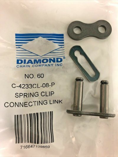 Diamond-Chain-Spring-Clip-60-Connector-Link-C-4233CL-08-P-NEW-10Pieces-114560345902