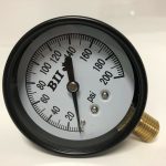 Pressure-Gauge-Dial-size-2-12-0-200PSI-14MPTLM-No-Lead-2Pack-NEW-114353482172-2