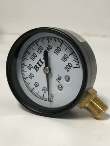 Pressure-Gauge-Dial-size-2-12-0-200PSI-14MPTLM-No-Lead-2Pack-NEW-114353482172