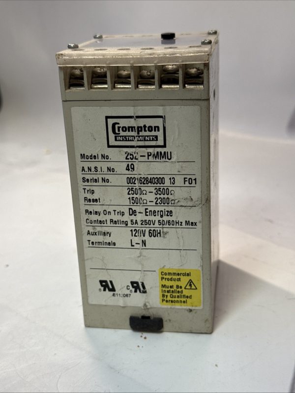 Crompton Instruments 252-PMMU Relay 252PMMU - Image 3