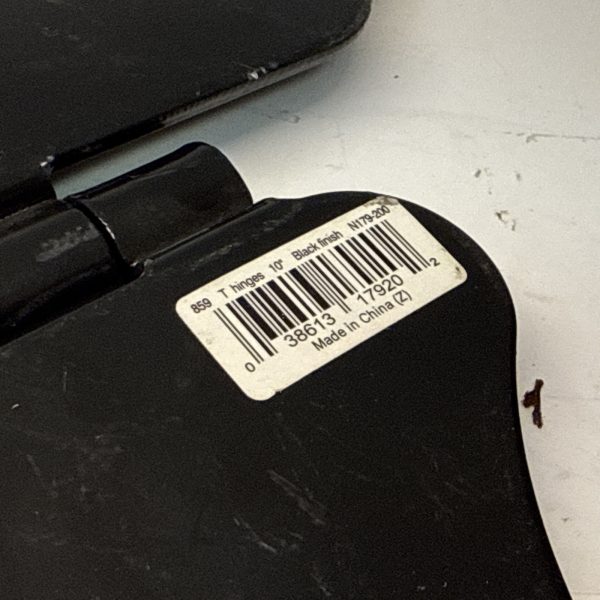 National Hardware N179-200 859BC Ornamental T Hinge in Black - Image 5