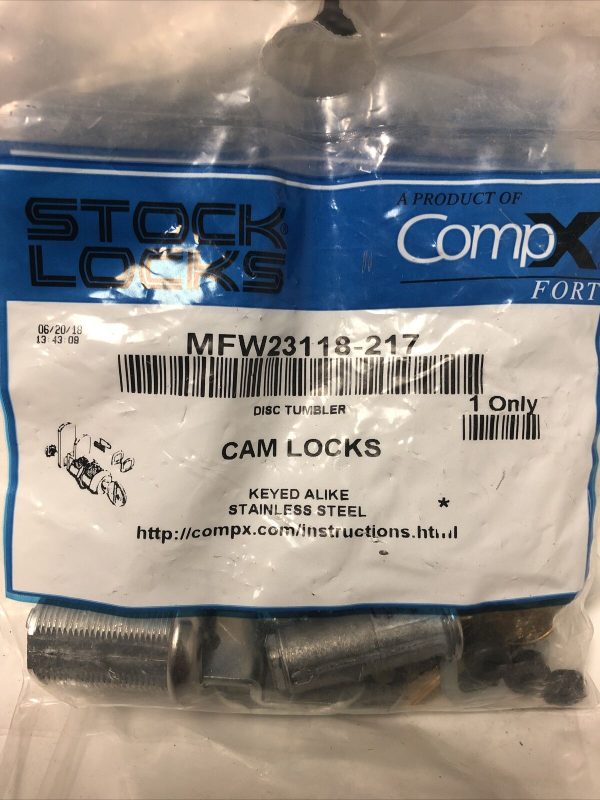 FORT LOCK (NATIONAL CABINET) | MFW23118 KA 217 Cam Lock, Single Bitted , 1-1/8"