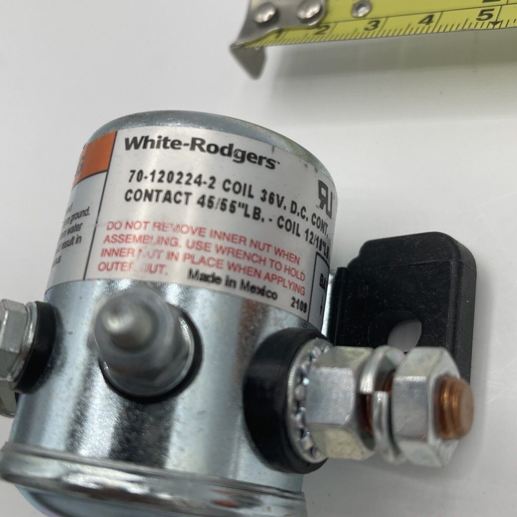 12V Continuous Duty Solenoid – Replacement For White Rodgers 120-107112 – Isolated Coil