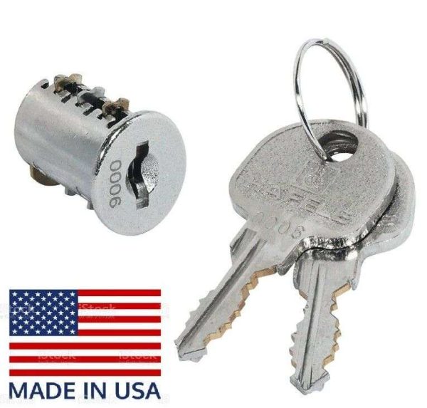 2-QTY-Plate-Cylinder-Removable-Core-Keyed-Alike-Symo-3000-MADE-IN-USA-115516492994