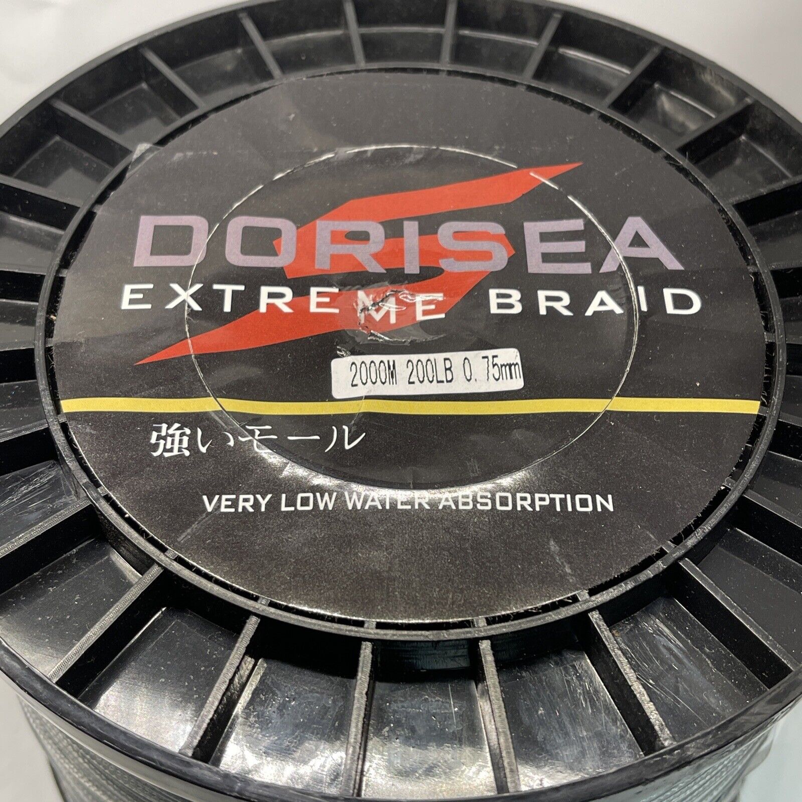 Dorisea Extreme Braid 100% Pe Grey Braided Fishing Line 2000M 200LB 0.75MM