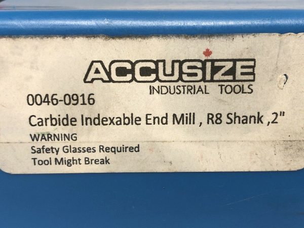 ACCUSIZE-R8-2-Shank-Carbide-Indexable-End-Mill-0046-0916-114282769414-3