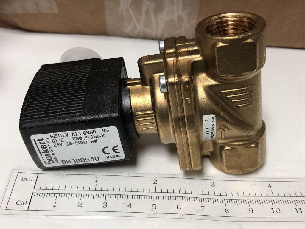 Burkert solenoid valve type 6281EV Servoassisted 2/2 way diaphragm