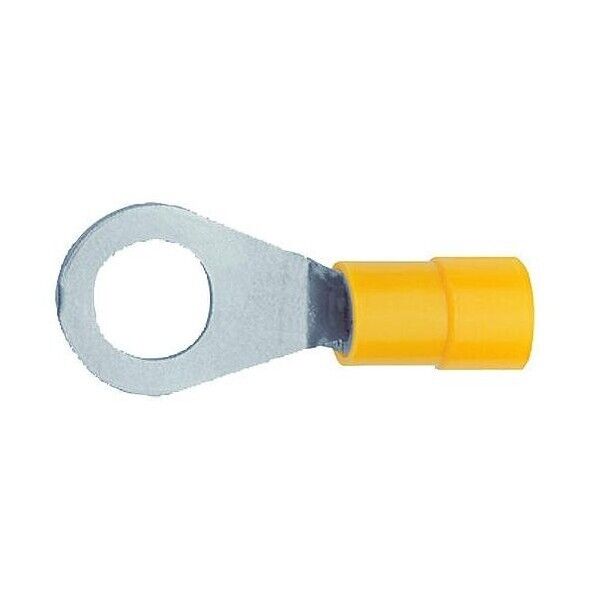 100-QTY-Cembre-GF-M6-Connectors-Cable-lug-Ring-4-6-mm-Pre-Isolated-Yellow-Hole-115530032465