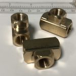 3/8 Npt Female Pipe T Tee 3 Way Brass Fitting Fuel Vacuum Air Water Oil Gas 5/pc