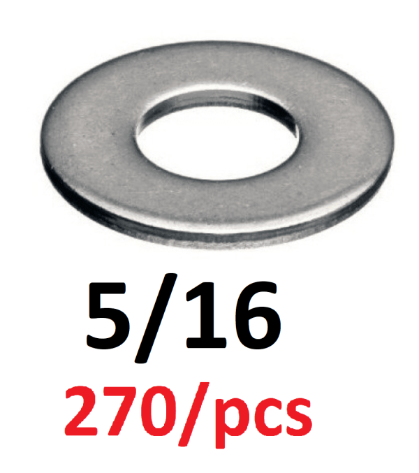 STEP SHAFT WASHER 5/16 flat Stainless Steel , 270/pcs