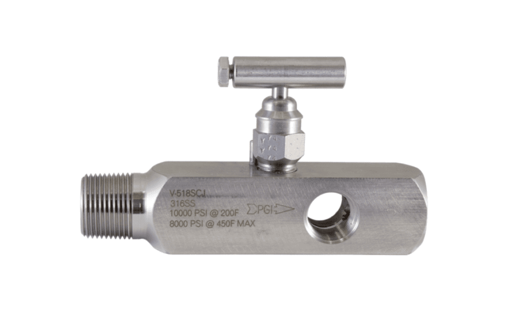 Parker PGI V518SCJ MultiPort Gauge Valve 3/4" NPT, 1/2" NPT Instrum