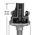 76056-B00000016-05 Pressure Switch, 1/8"-27 NPT, 1.1 psi, 3 psi, SPST-NO