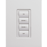 Crestron Zum Wireless 4 Button Keypad White ZUMMESH KP10B W S 114588118437