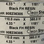 Thermal transfer Ribbon 110mm X 360M, CSI Black FH RESIN RIBBON (3/Pack))