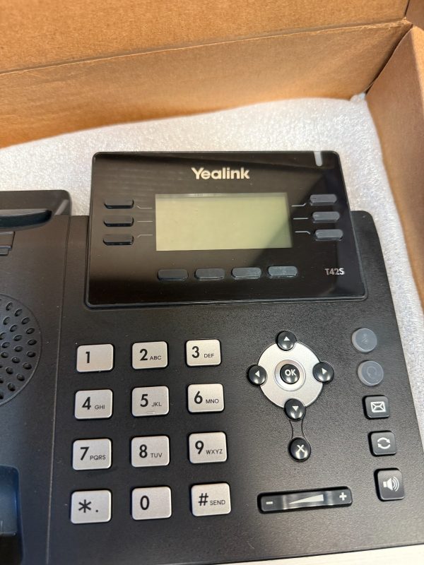 Yealink SIP-T42S Corded IP Phone Black (used)