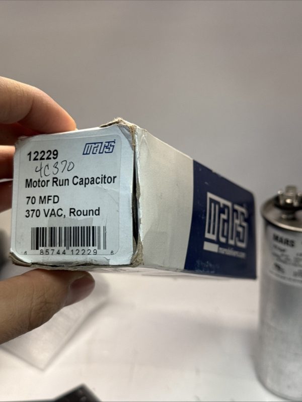 Mars 12229 Motor Run Capacitors 70MFD 370V Round - Image 4