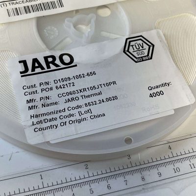 Capacitor-Ceramic-Multilayer-Jaro-CC0603XR105JT10PR-Cap-1Uf-10V-QTY-4000-115503932798-2