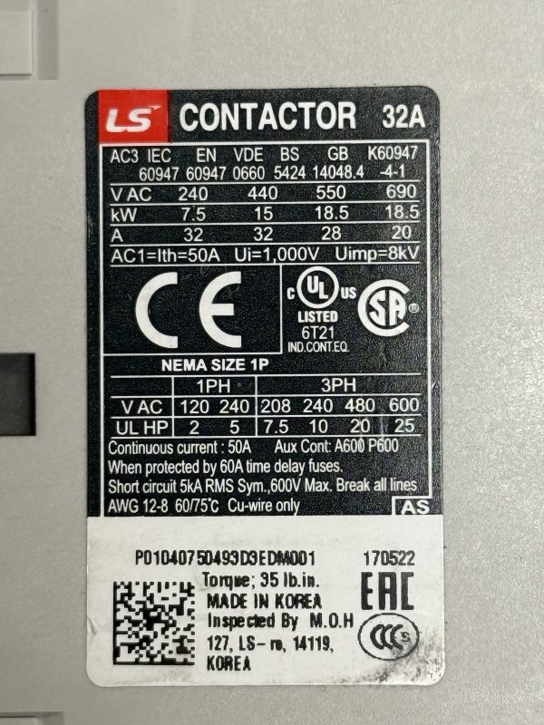Metasol LS Electric MC-32a AC120V - Image 5