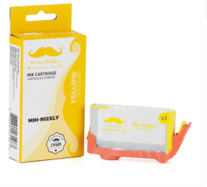 Remanufactured-HP-902XL-T6M10AN-Yellow-Ink-Cartridge-High-Yield-Moustache-115442106338