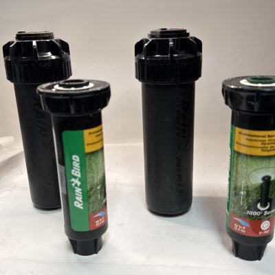 Lot of Rain Bird Sprinklers and Rotor Head 5000 Sprinkler Head Adjustable.