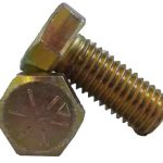 14 x 12 grade 8 hex cap screw plated USS thread 100 QTY Made in USA 115533999989
