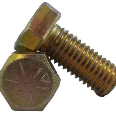 14-x-12-grade-8-hex-cap-screw-plated-USS-thread-100-QTY-Made-in-USA-115533999989