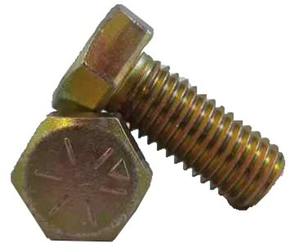 14-x-12-grade-8-hex-cap-screw-plated-USS-thread-100-QTY-Made-in-USA-115533999989
