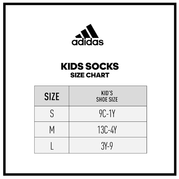 Adidas-STRIPE-KIDS-ANKLE-SOCKS-6-PACK-Size-M-14C-4Y-114670740829-2