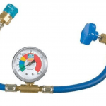 Duracool Express 134a Charging Hose with gauge Brass Can Tap and Low side Quick 114378760859