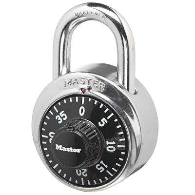 Master-Lock-Padlock-Standard-Dial-Combination-Lock-1-78-in-Wide-Black-1500D-B00004SQLI