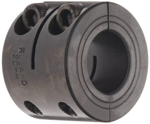 Ruland MWSP-16-F Two-Piece Clamping Shaft Collar, Double Wide, Black Oxide Steel, Metric, 16mm Bore, 34mm OD, 29mm Width